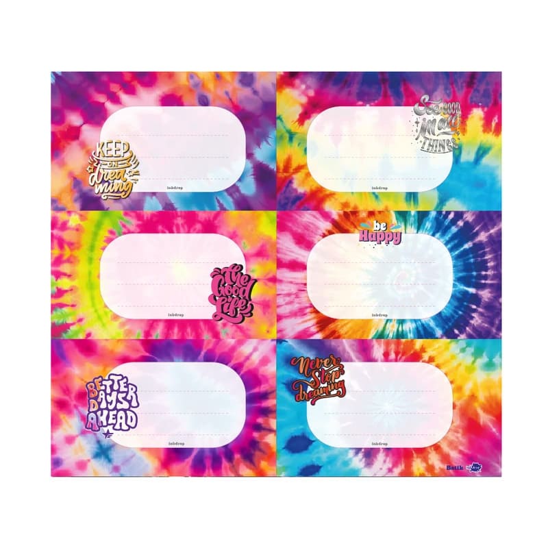  ETIQUETA ESCOLAR INKDROP BATIK