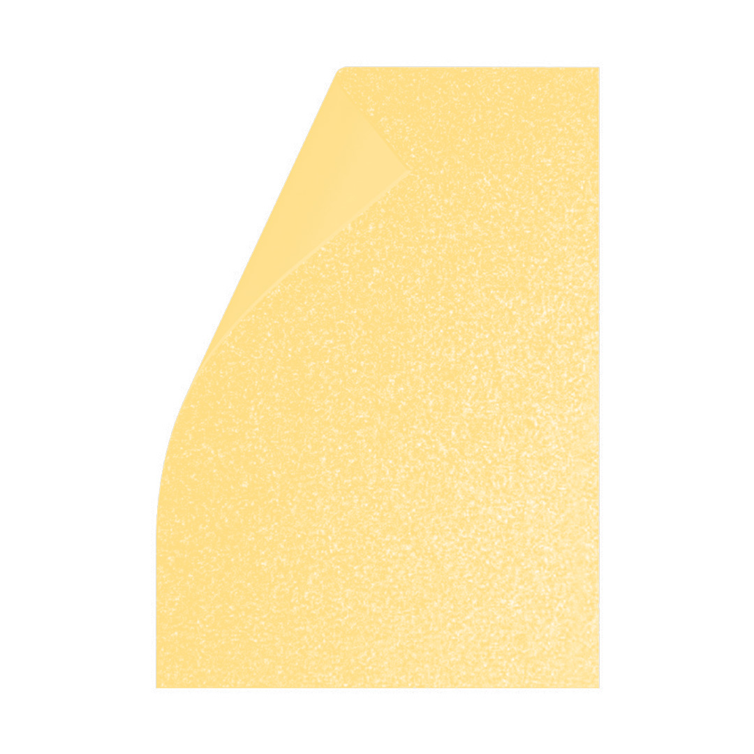  GOMA EVA BRILLO ASB ADHESIVA A4 X10  PASTEL AMARILLO