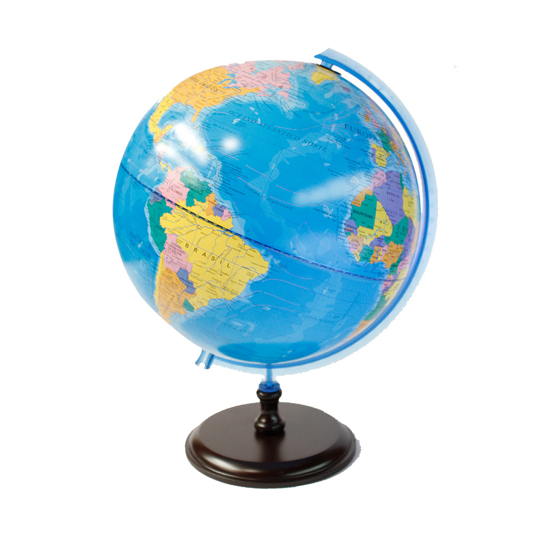  GLOBO TERRAQUEO 259W PLOW BASE MADERA25CM