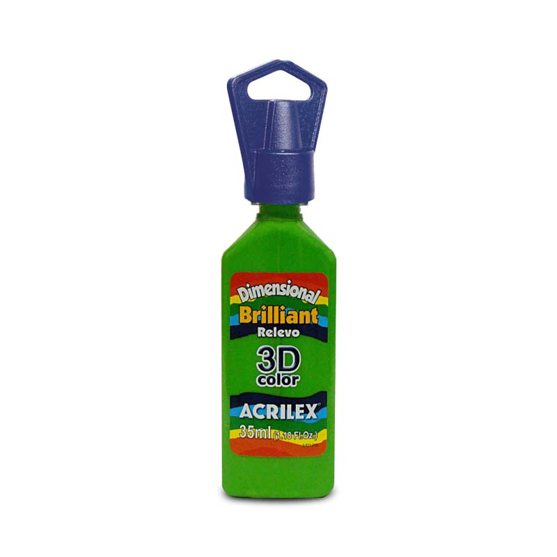  DIMENSIONAL RELIEVE 3D BRILLANT ACRILEX 35ML VERDE AGUACATE
