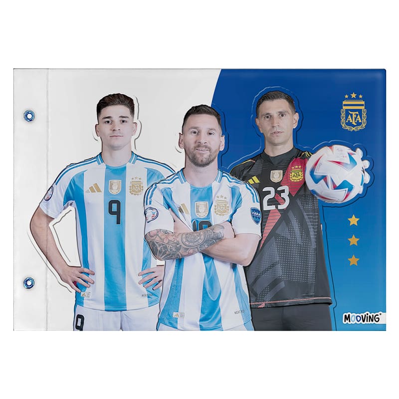  CARPETA ESCOLAR TAPA N5 MOOVING  AFA SELECCION