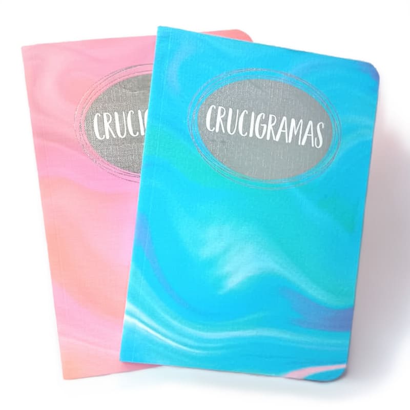  LIBRO PLOW CRUCIGRAMAS ROSA CELESTE SURT