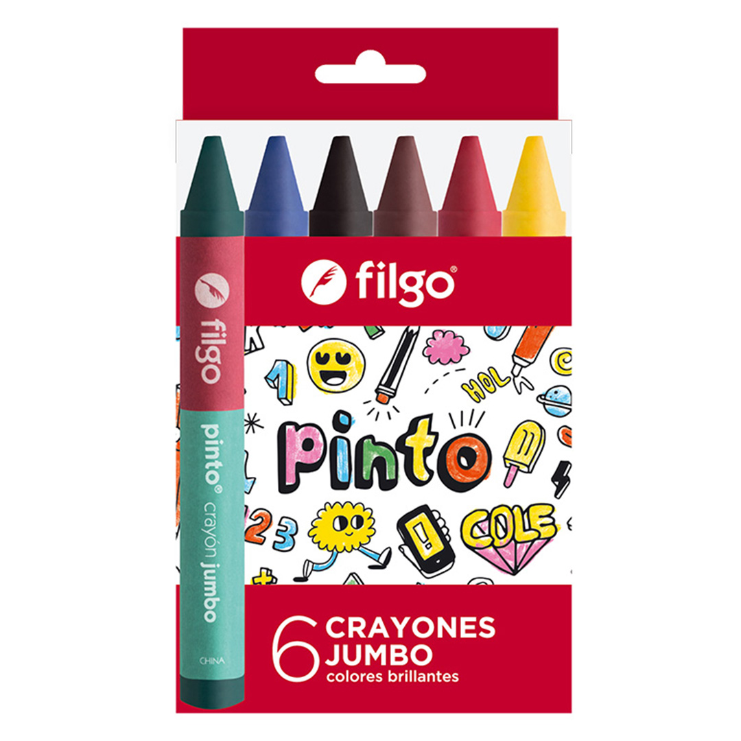  CRAYON FILGO PINTO JUMBO X6