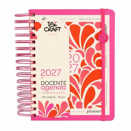  AGENDA IBI SEMANAL 280 HOJAS + REGLA +;
STICKERS DOCENTE