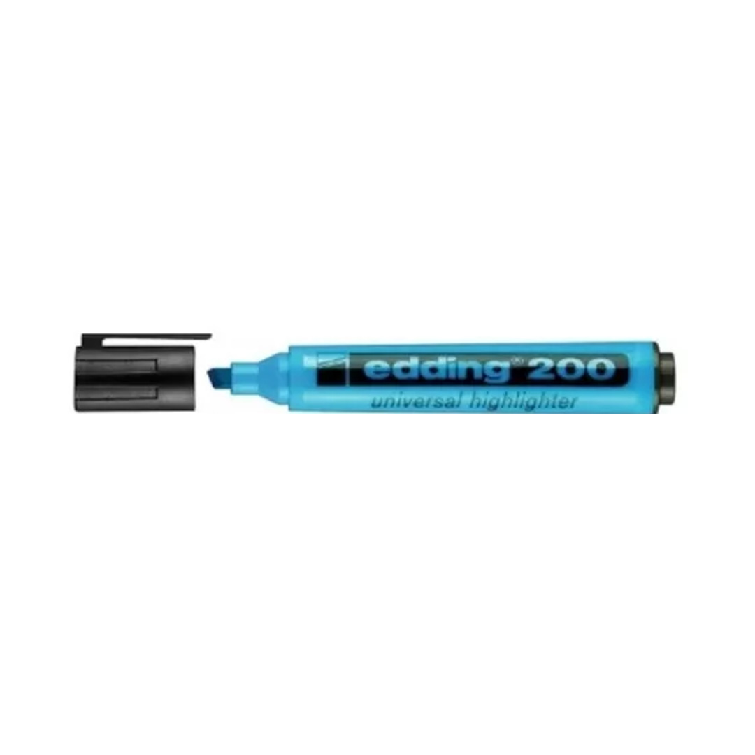  RESALTADOR REDONDO EDDING E-200 PUNTABISELADA X10 FLUO CELESTE