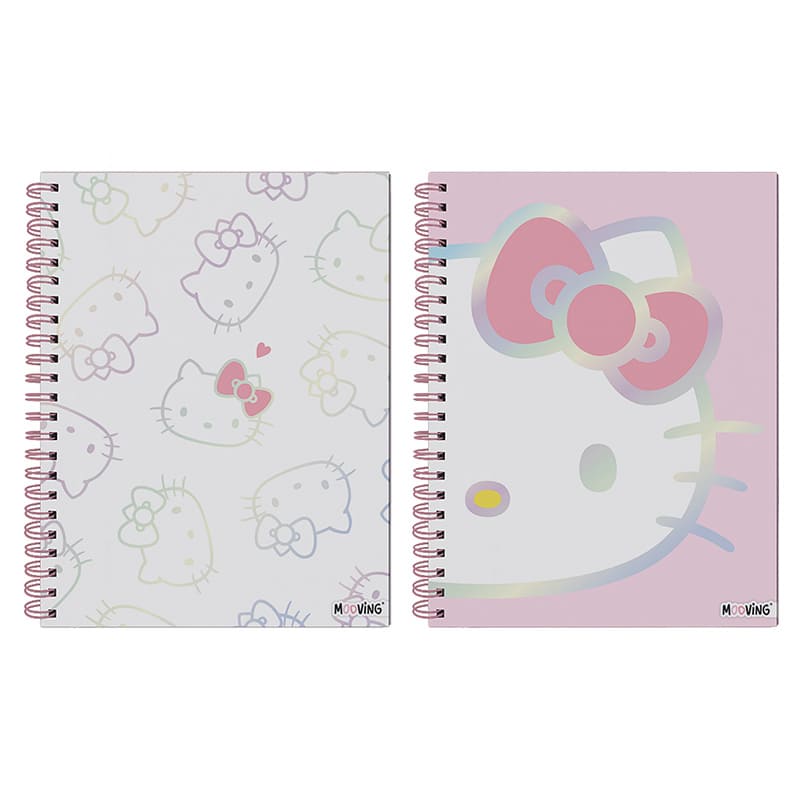  CUADERNO MOOVING A4 TAPA DURA 96H HELLO;
KITTY RAYADO