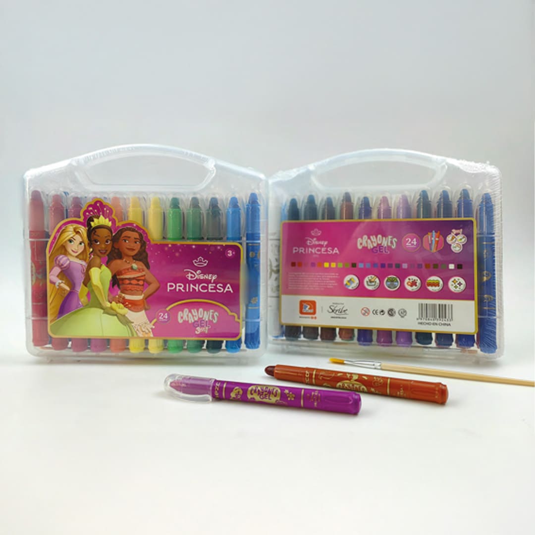  CRAYON EZCO GEL X 24 PRINCESAS