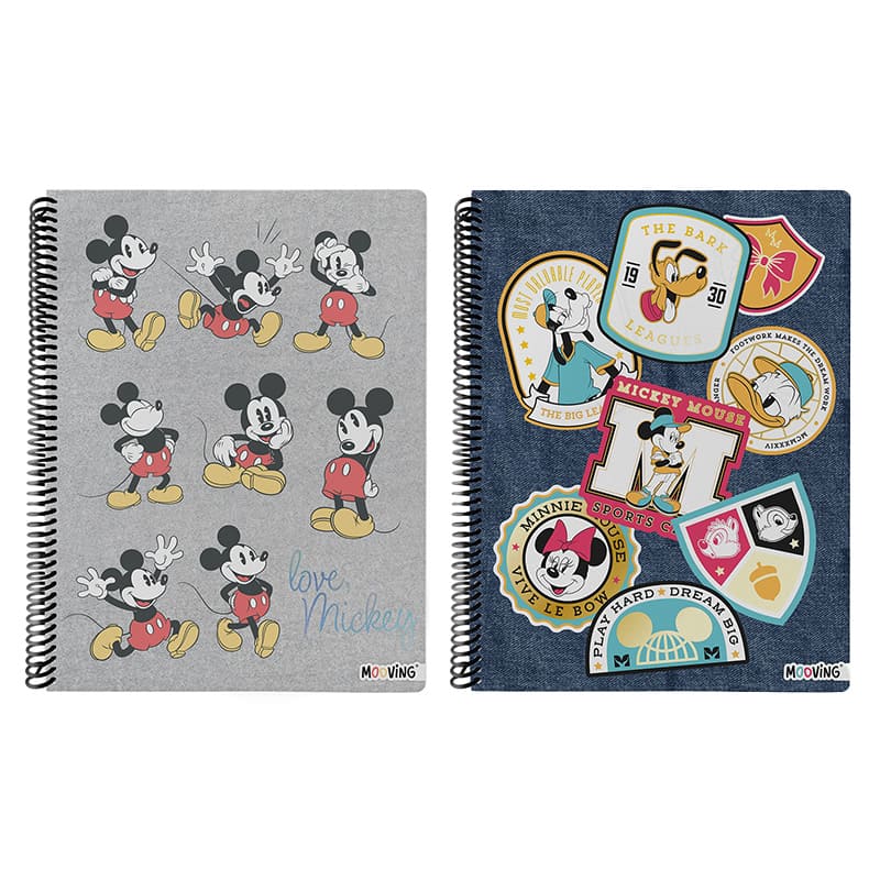 CUADERNO MOOVING 29/7 MICKEY AND;
FRIENDS TAPA SEMI RIGIDA 80H RAYADO
