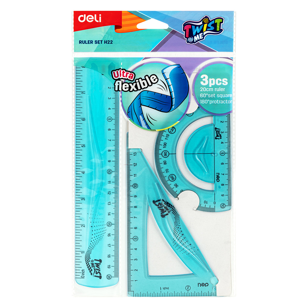  SET GEOMETRIA DELI 3 PIEZAS TWIST FLEX;
20CM