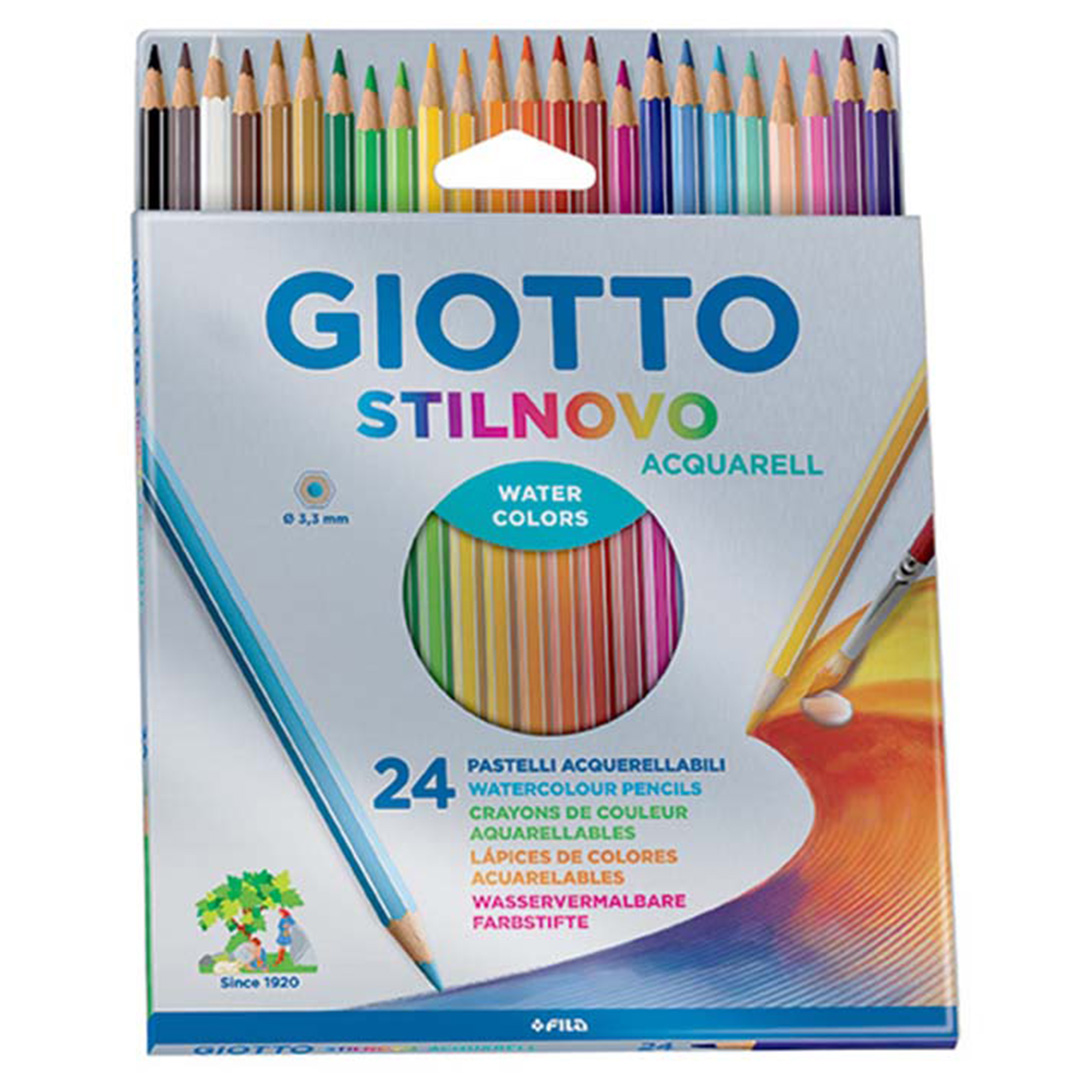  LAPIZ COLOR GIOTTO STILNOVO ACUARELABLE X24