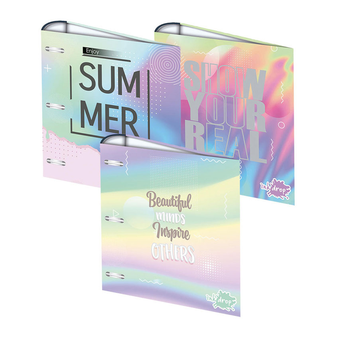  CARPETA ESCOLAR INKDROP 3X40 HOLOGRAF