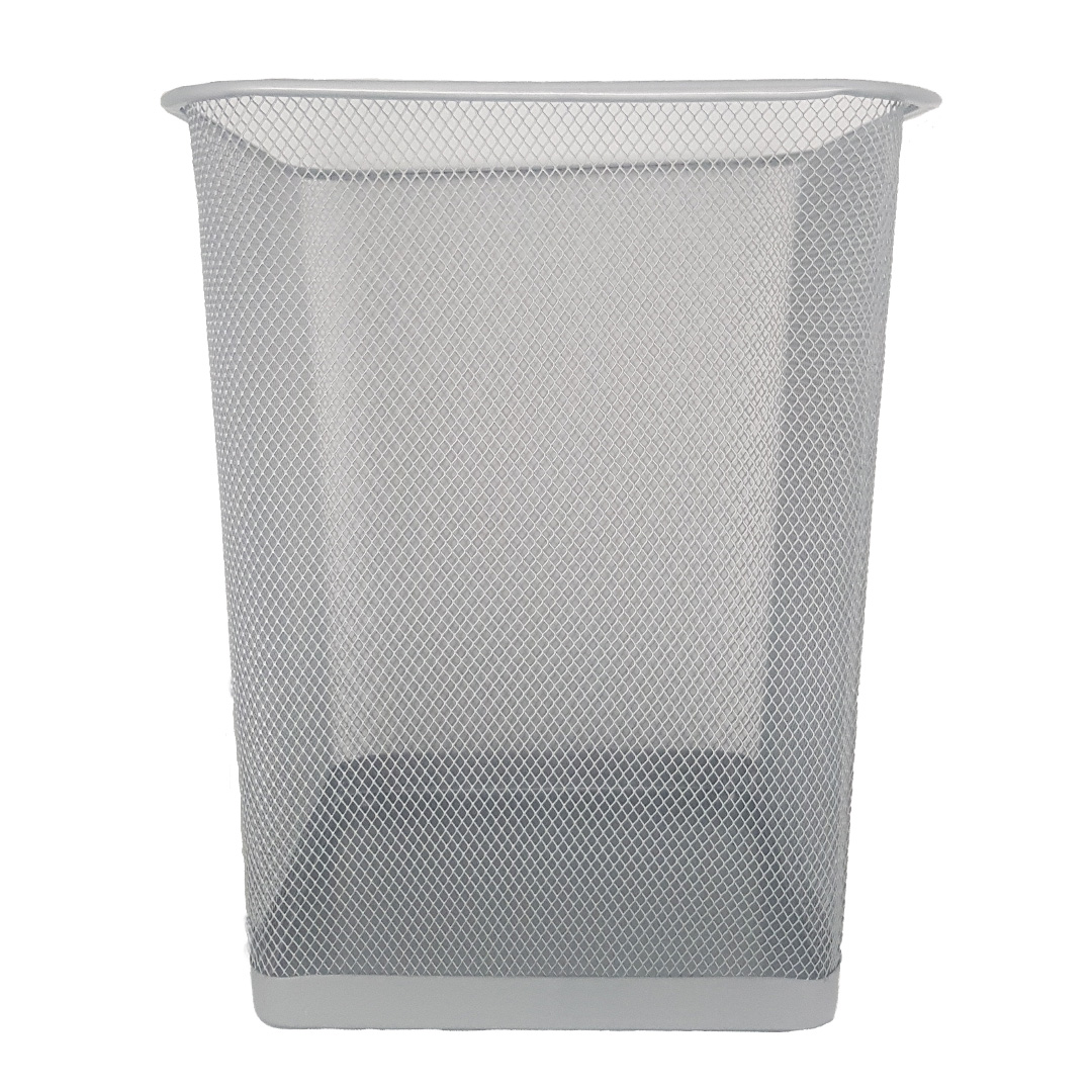  CESTO VALUES GRANDE CUADRADO MESH PLATA30X26