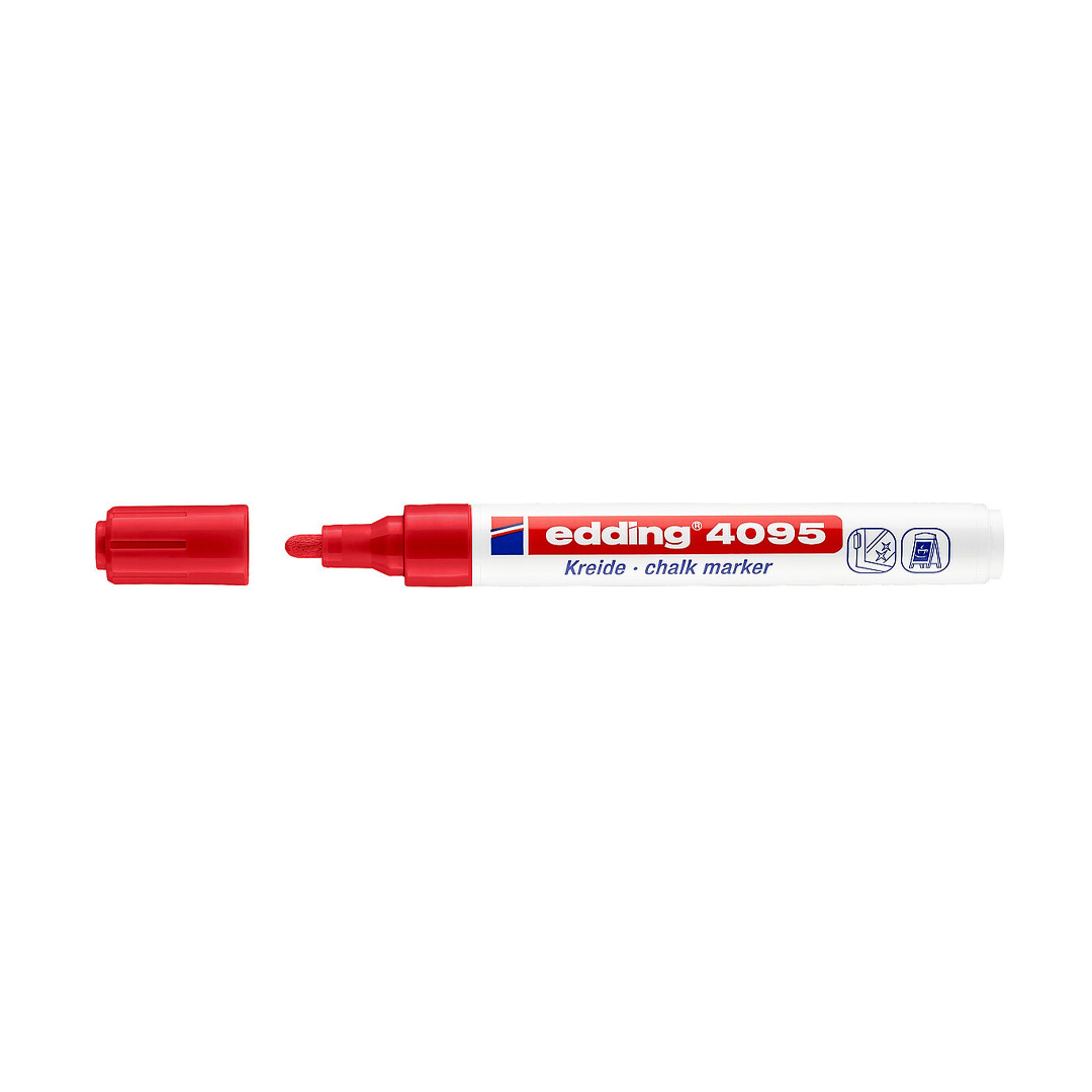  MARCADOR TIZA VIDRIO EDDING MEDIO E-4095  ROJO