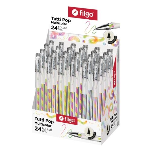  ROLLER GEL FILGO TUTTI POP DISPLAY X24;
SURTIDO