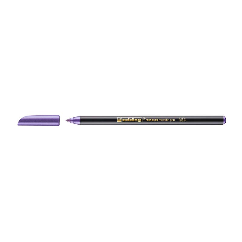  MARCADOR AL AGUA EDDING PUNTA REDONDAE-1200 METAL X10 VIOLETA