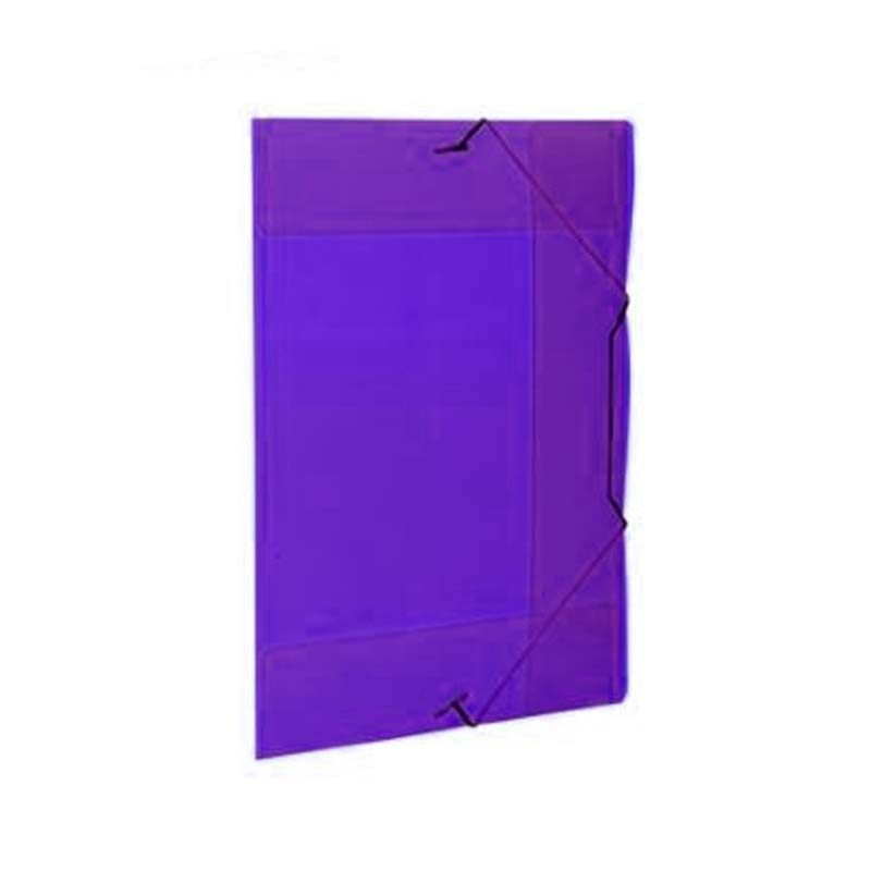  CARPETA 3 SOLAPAS OFICIO THE PEL PP  VIOLETA CON ELASTICO