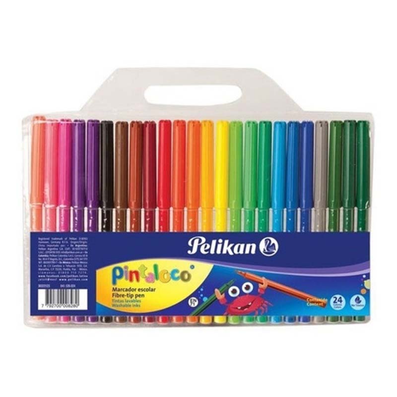  MARCADOR ESCOLAR PELIKAN PINTALOCO JRESTUCHEX24