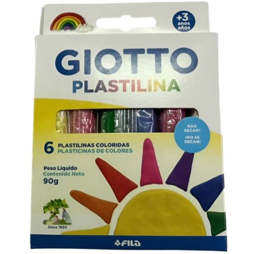  PLASTILINA GIOTTO 6 COLORES