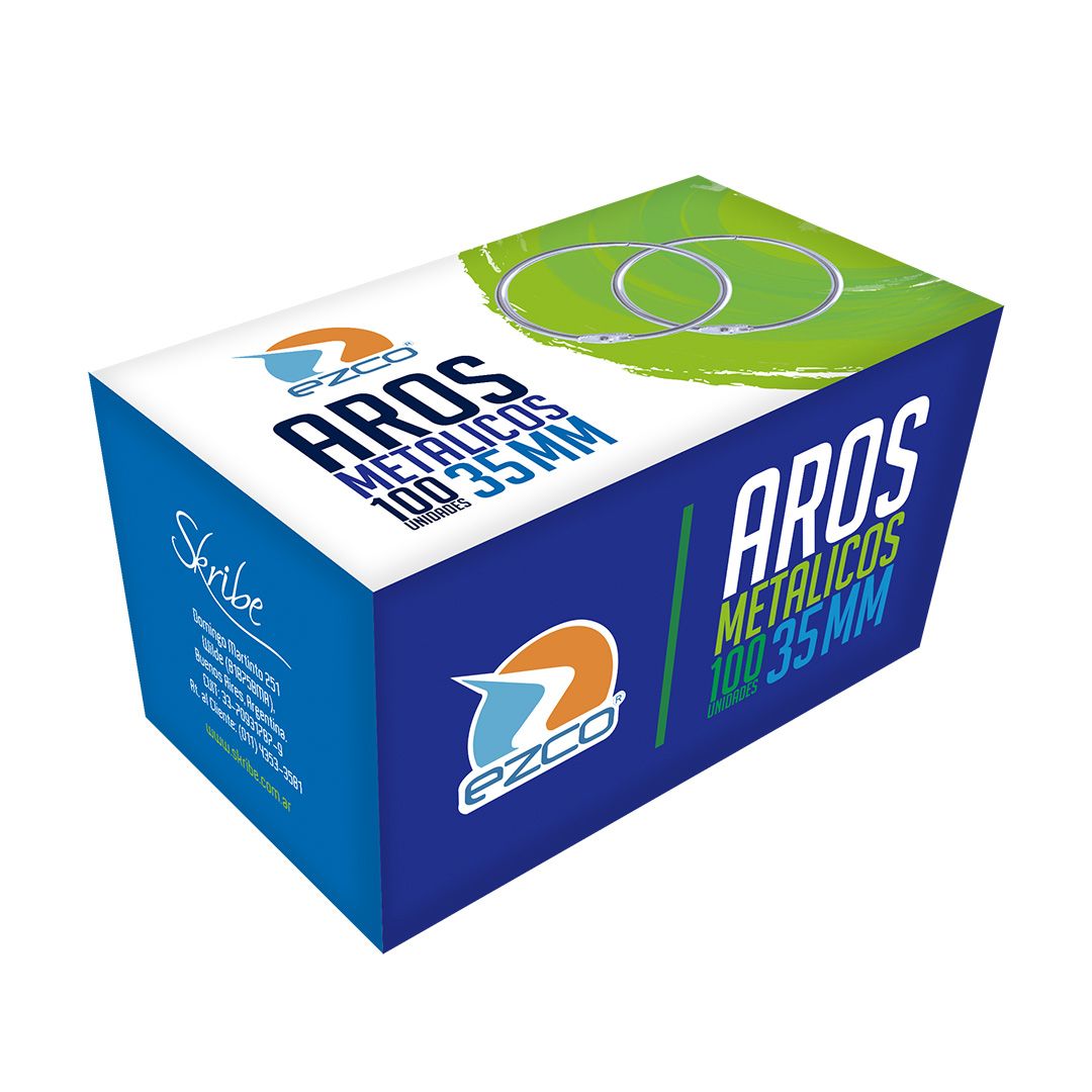  AROS PARA CARPETA EZCO 35MM X100