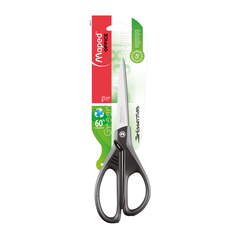  TIJERA MAPED 21CM ESSENTIAL GREEN  BLISTER X1
