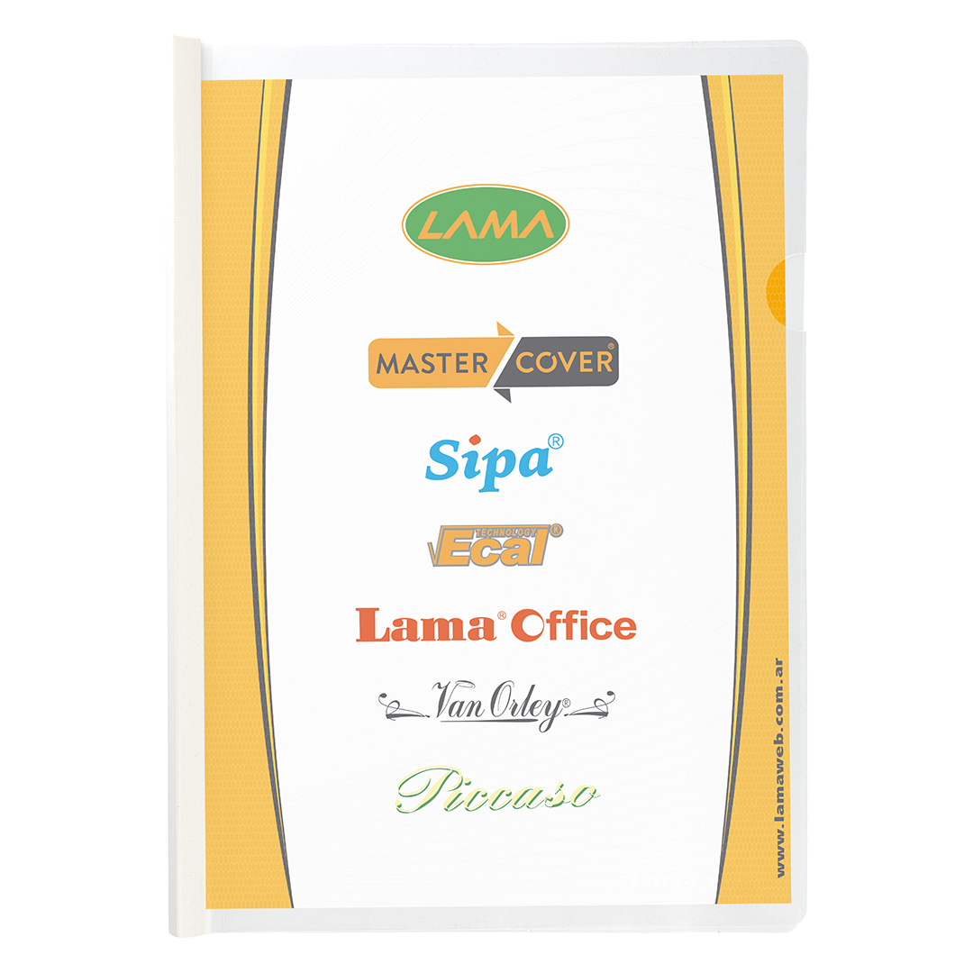  CARPETA CON VAINA A4 LAMA X10;
TRANSPARENTE