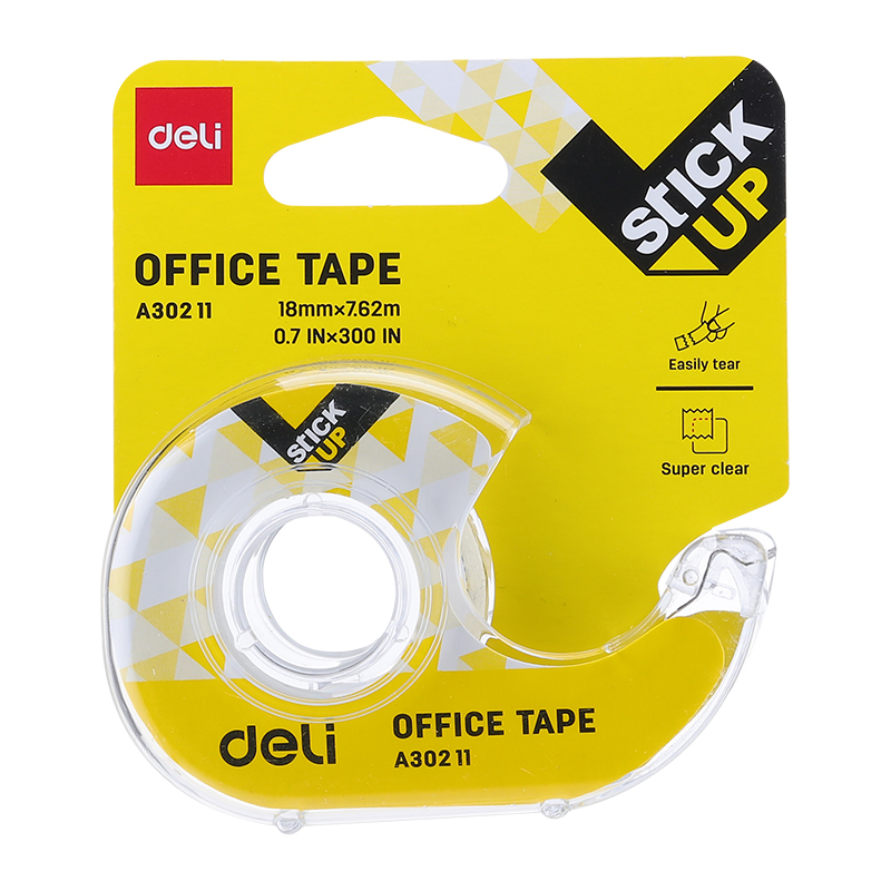  CINTA ADHESIVA DELI SUPER CLEAR 18MM X1