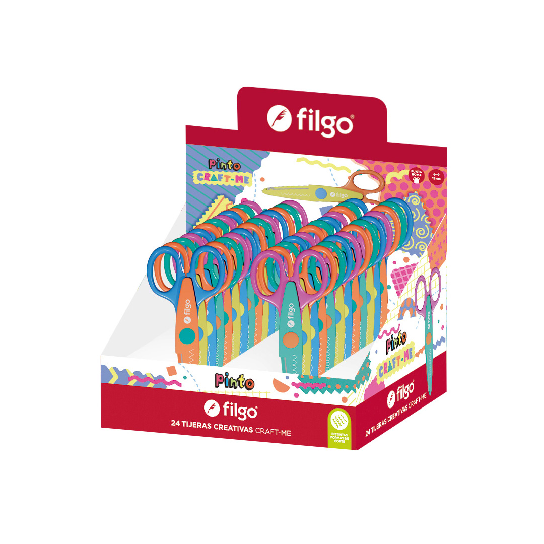  TIJERA FILGO CRAFT ME DISPLAY X24  SURTIDO