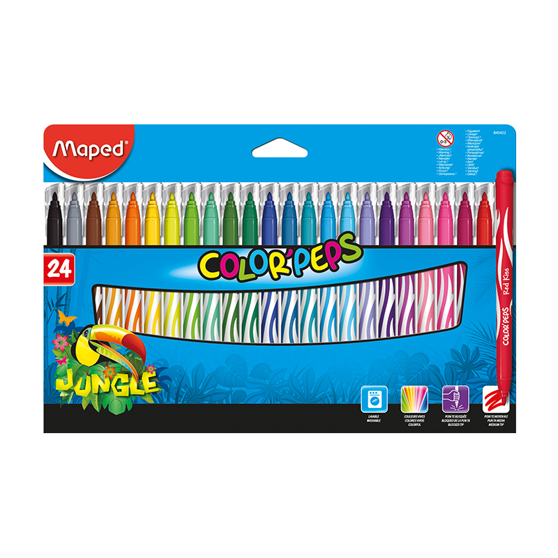  MARCADOR ESCOLAR MAPED JUNGLE X24