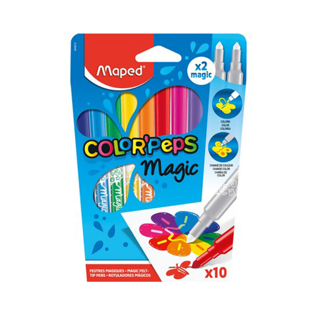  MARCADOR ESCOLAR MAPED MAGIC X10