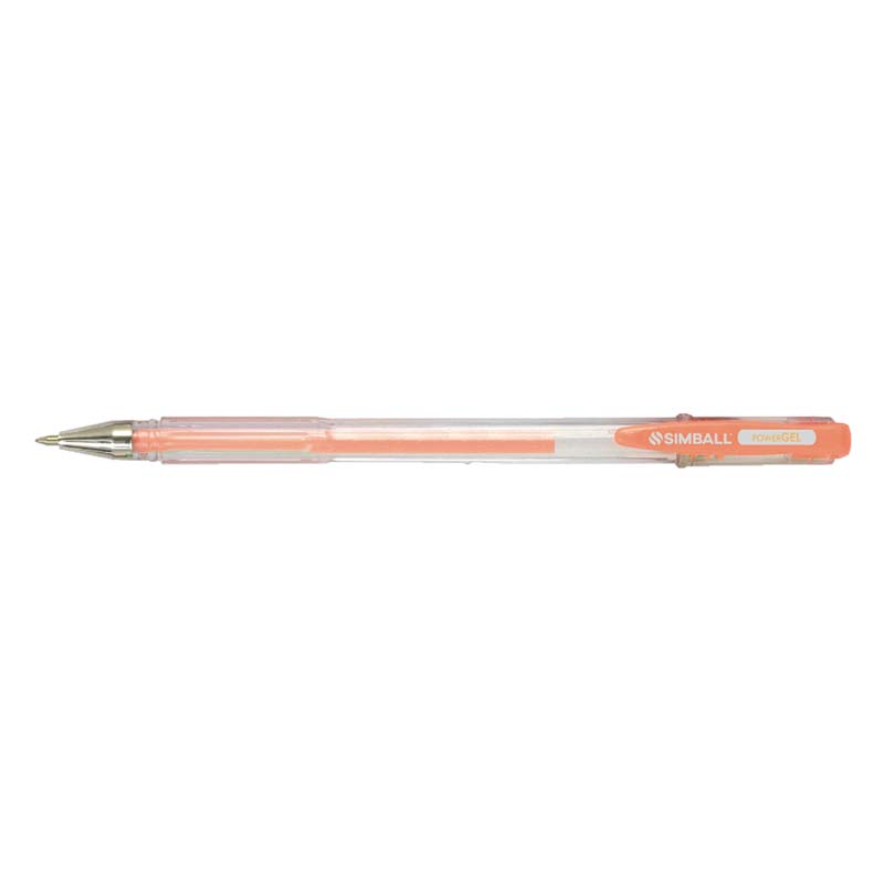  ROLLER GEL SIMBALL POWER PASTEL NARANJA X12
