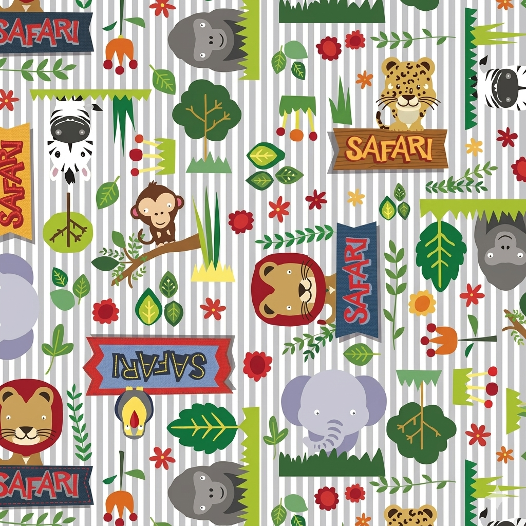  PAPEL REGALO MURESCO BOBINA 35CM X150ZOOLOGICO