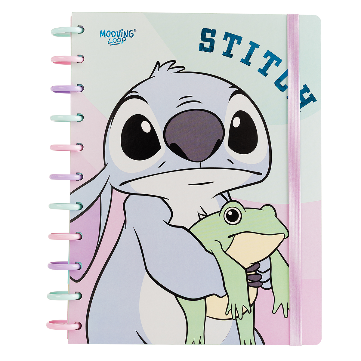  CUADERNO MOOVING LOOP CARTA A DISCOS  STITCH