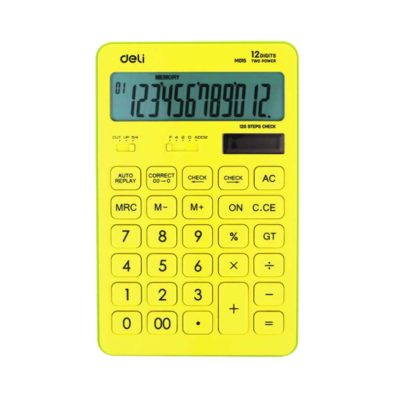  CALCULADORA DELI NEW TOUCH 175X108X15AMARILLO