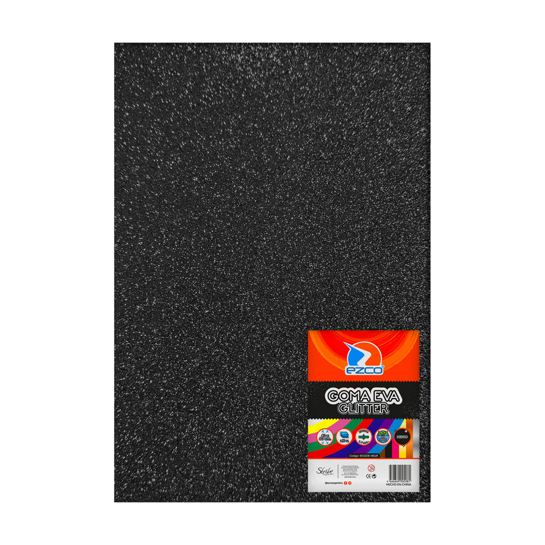  GOMA EVA BRILLO EZCO 40X60 X10 NEGRA 1.7MM