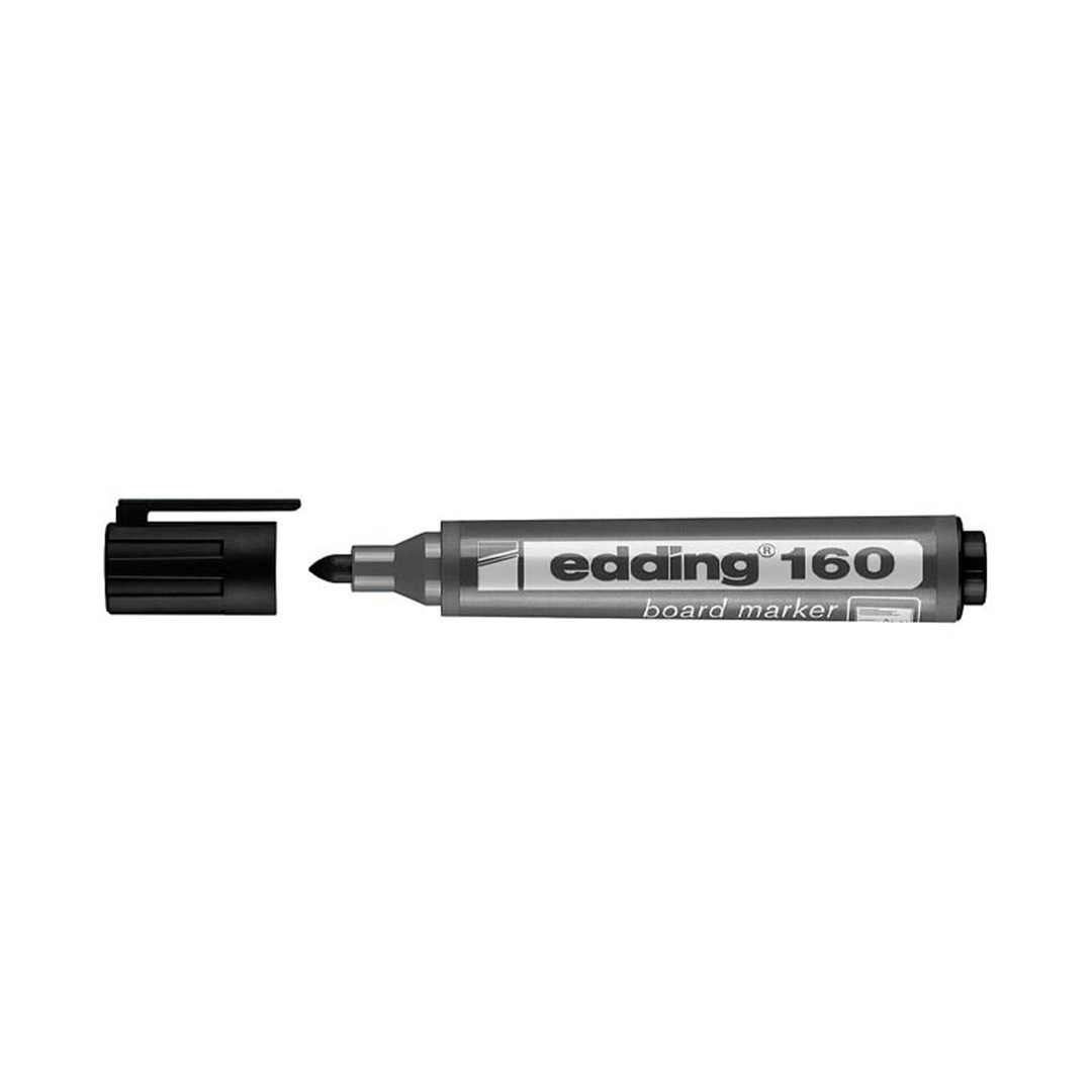  MARCADOR PIZARRA EDDING PUNTA REDONDAE-160 X10 NEGRO