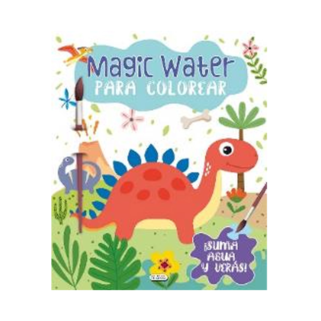  LIBRO PLOW MAGIC WATER DINOSAURIO