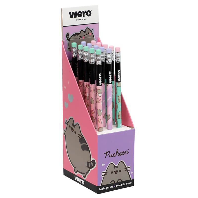 LAPIZ GRAFITO GOMA WERO DISPLAY X15PUSHEEN
