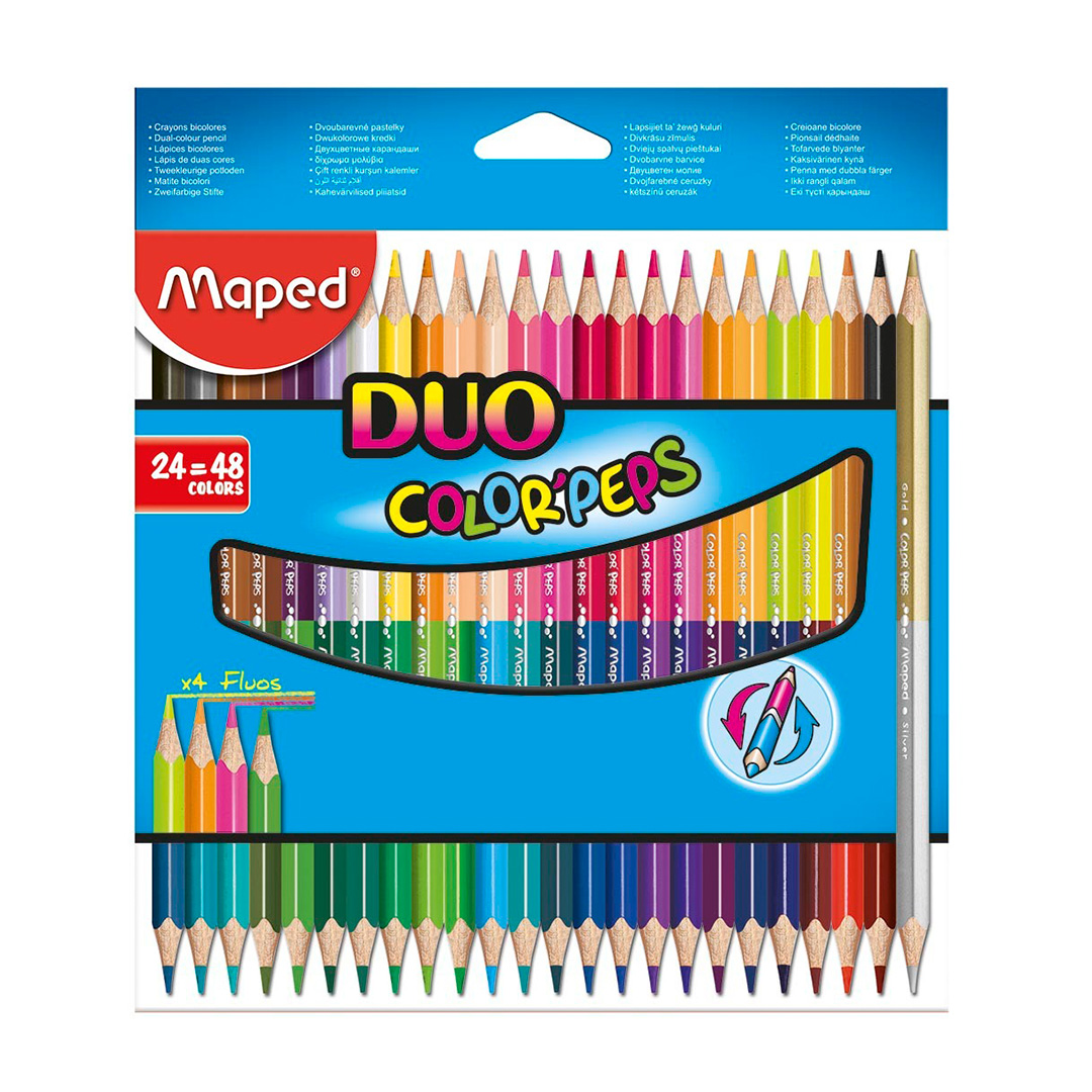  LAPIZ COLOR MAPED DUO X24