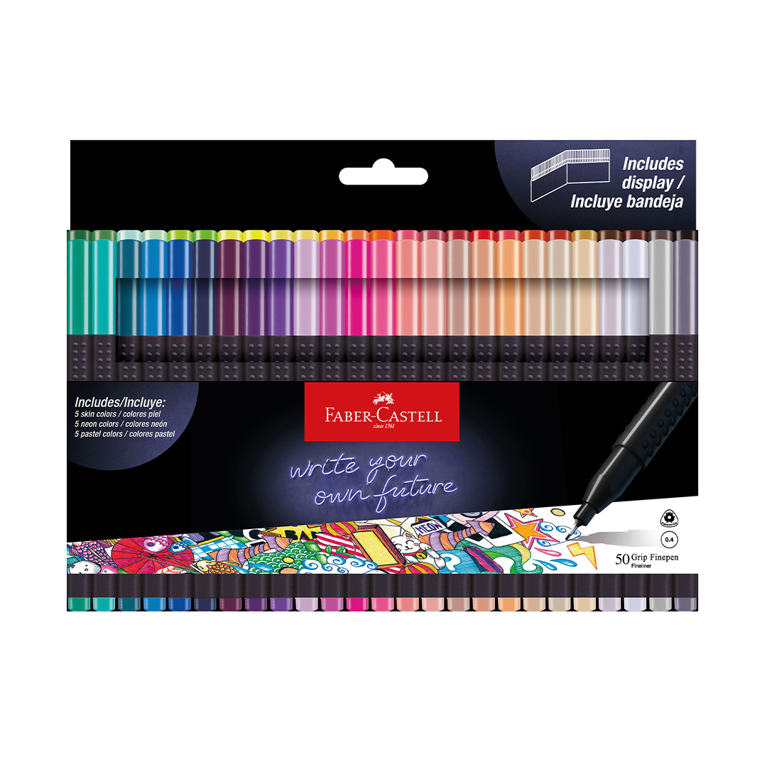  MICROFIBRA FABER FINEPEN 0.4MM X50  COLORES SURTIDOS