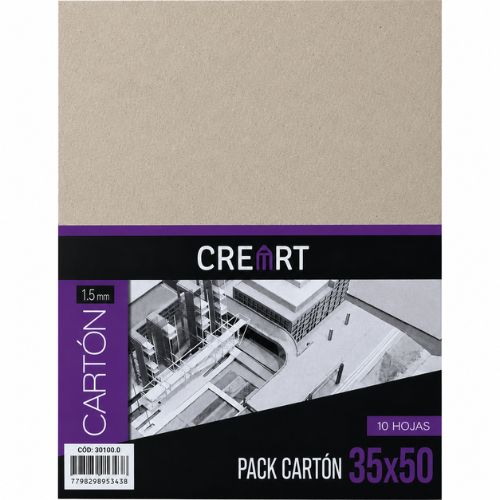  CARTON GRIS CREART 1,5MM 35X50 10  UNIDADES