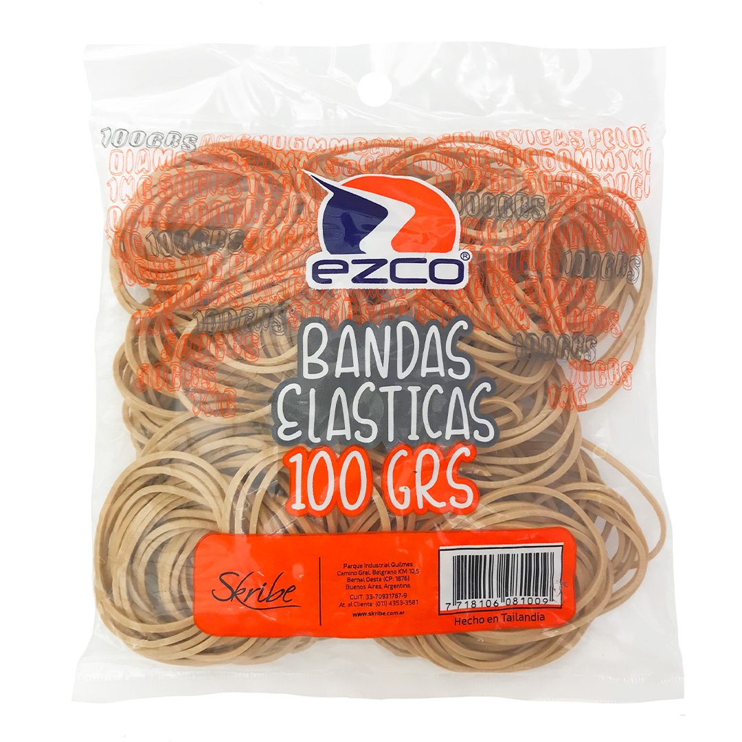  BANDA ELASTICA EZCO 38MM 100GR BOLSA