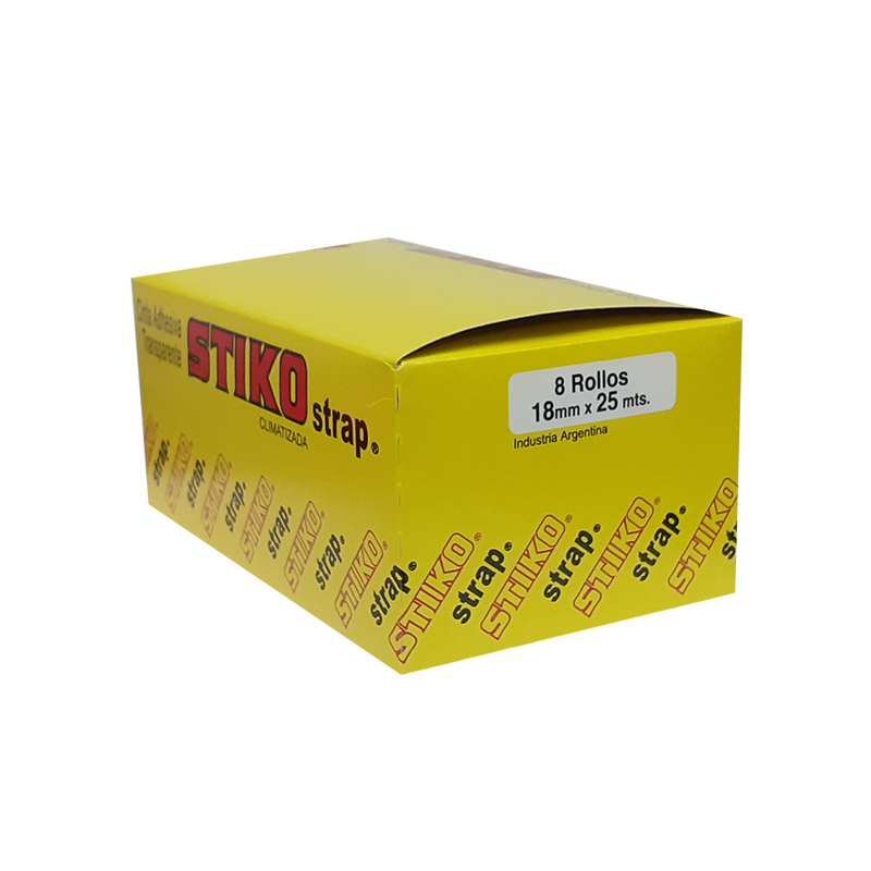  CINTA ADHESIVA STIKO 18X25 CAJA X8