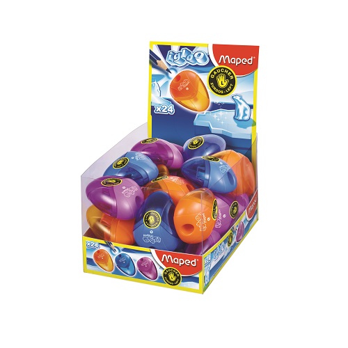  SACAPUNTAS MAPED IGLOO 1 ORIFICIO ZURDO DISPLAY X24