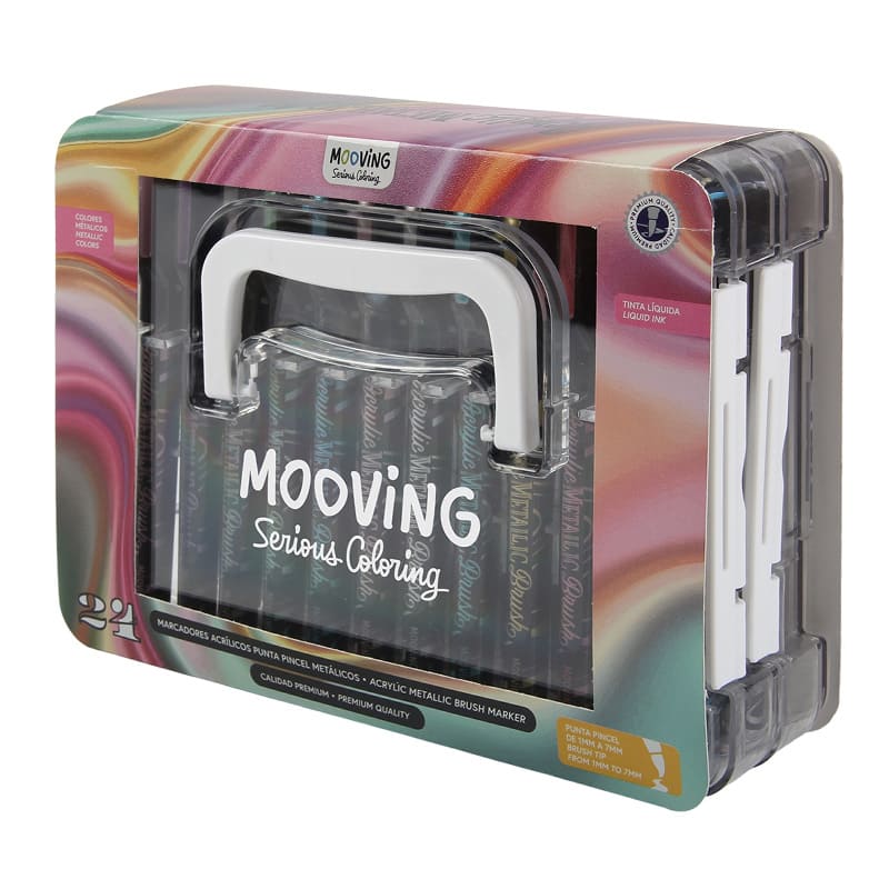  MARCADOR ACRILICO MOOVING ACRYLIC MODEMETALICOS X24