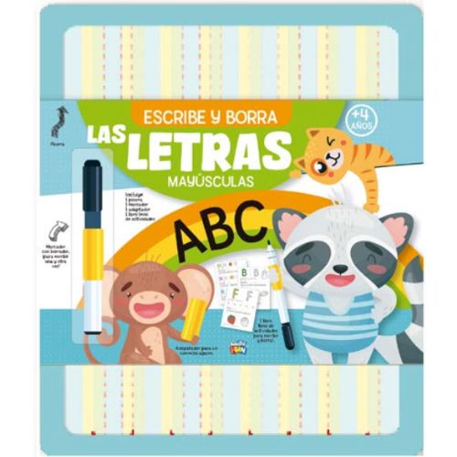  LIBRO PLOW PIZARRA ESCRIBE Y BORRA LASLETRAS MAYUSCULAS
