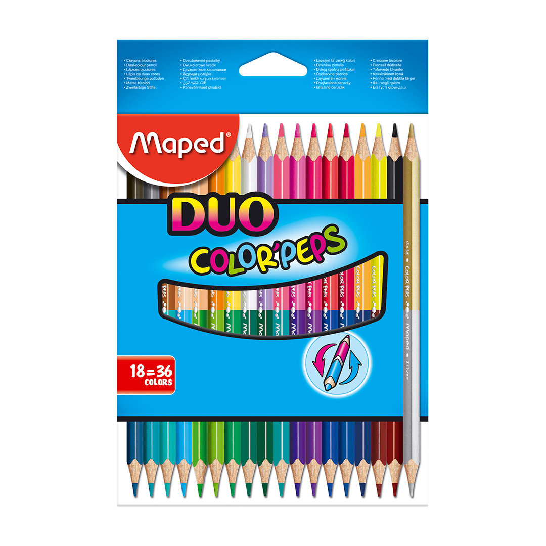  LAPIZ COLOR MAPED DUO X18