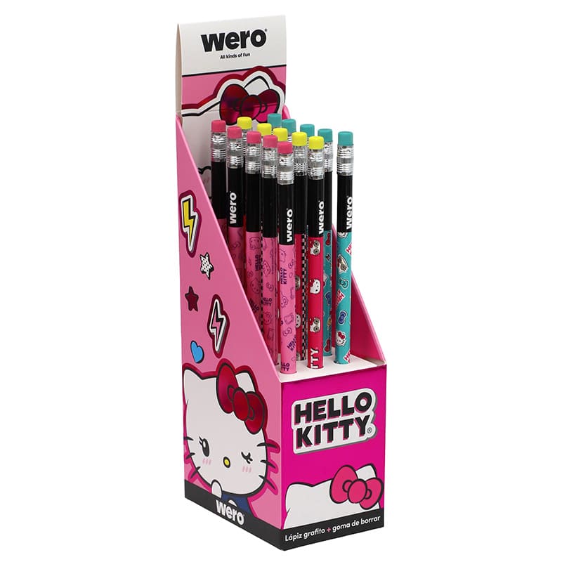  LAPIZ GRAFITO GOMA WERO DISPLAY X15KITTY