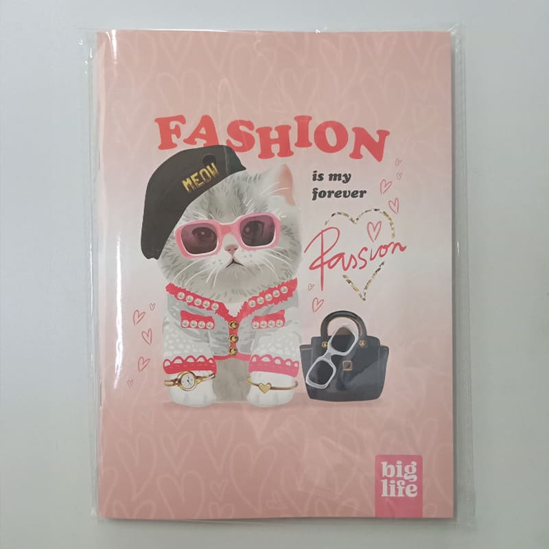  CUADERNO PPR 16X21 TAPA FLEXIBLEABROCHADO GATITO 4