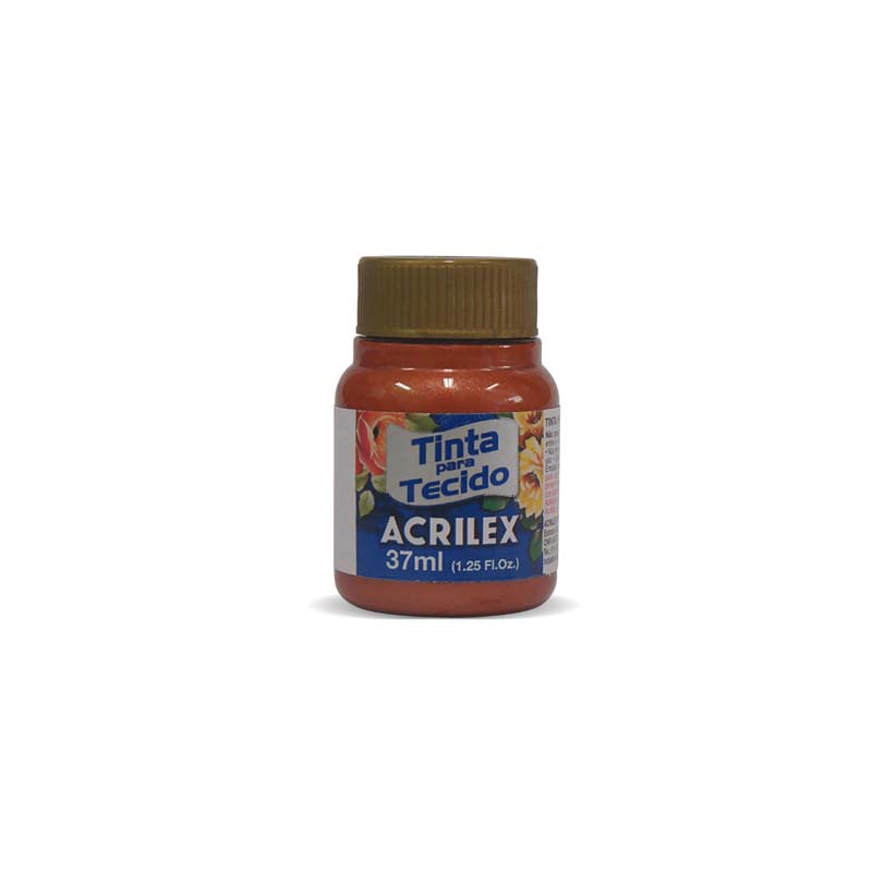  PINTURA TELA METALIZADA ACRILEX 37ML  COBRE