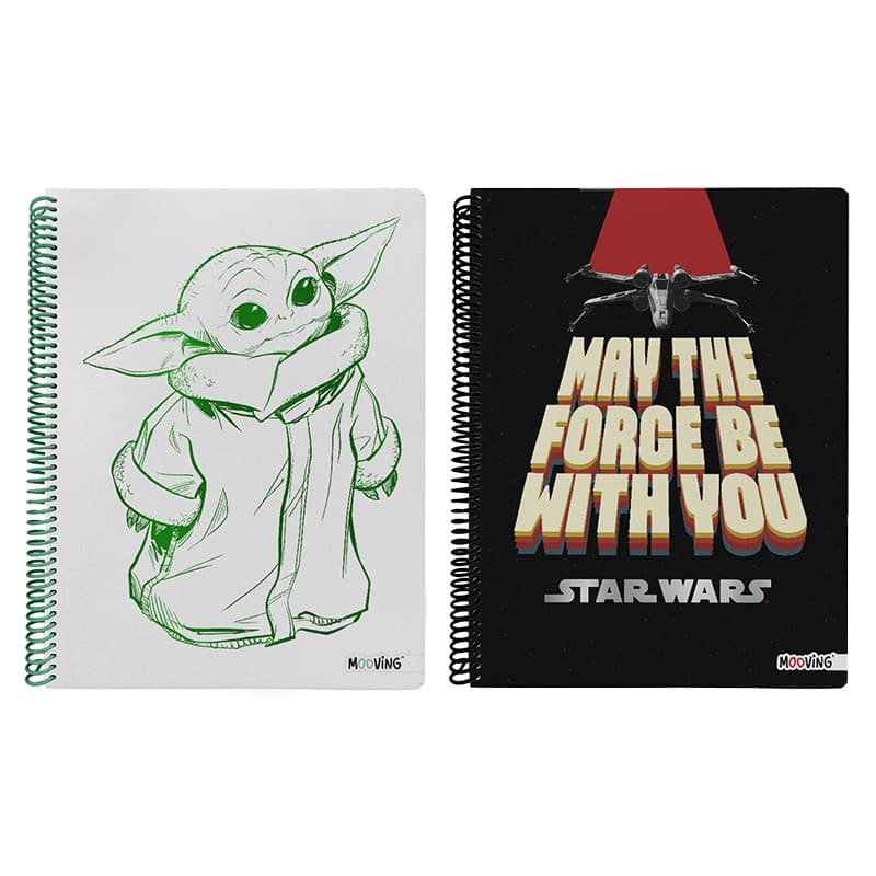  CUADERNO MOOVING 29/7 STAR WARS TAPA;
SEMI RIGIDA 80H RAYADO